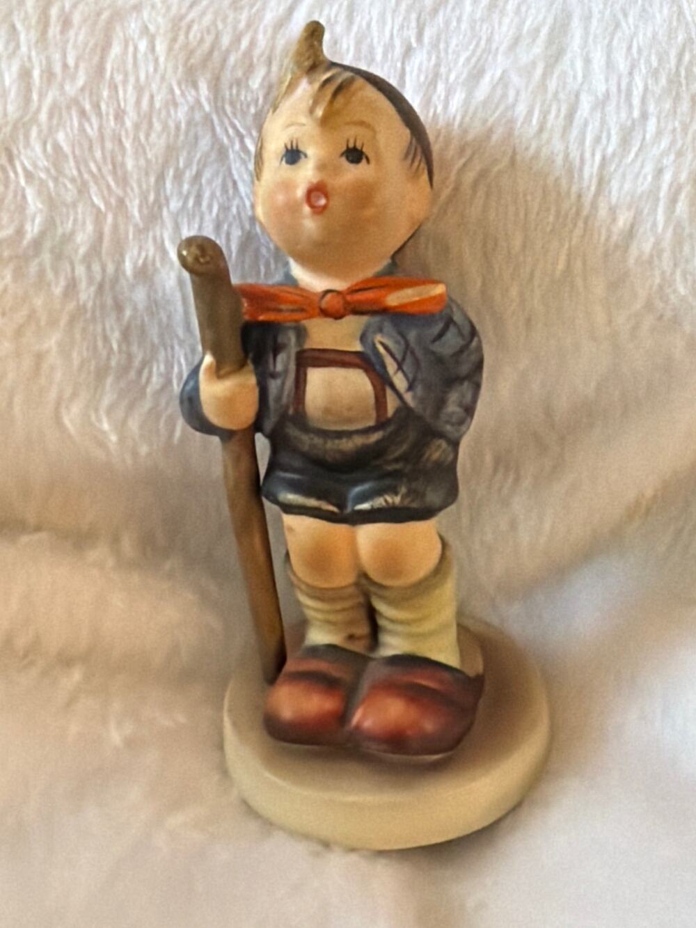 Vintage Goebel Hummel Little Hiker Figurine Walking Stick Cane W. Germany 5"